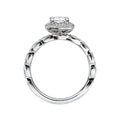 Orbelle Halo Semi-Mount Lab Grown Diamond Ring in 18K White Gold