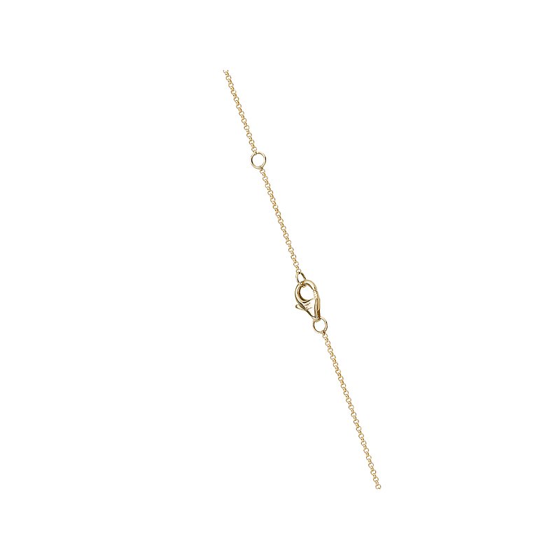 Luxora Ladies Multi-Colored Diamond Necklace in 14K Yellow Gold
