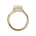 Orbelle Yellow Gold Oval Cut Lab Grown Diamond Semi-Mount Engagement Ring