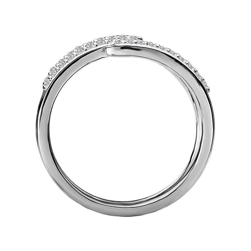 Luxora Classic 14K White Gold Diamond Fashion Ring