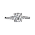Orbelle Bandora Diamond Ring | 14K White Gold | Lab Grown Diamond | Round Stone | Engagement Semi-Mount