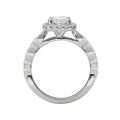 Orbelle Halo Semi Mount Ring in 14K White Gold with Lab Grown Diamond