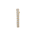 Luxora 14K Yellow Gold Cartilage Hoop Earring with Cubic Zirconia Stones
