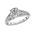 Orbelle Bandora Semi-Mount Diamond Ring | 18K White Gold