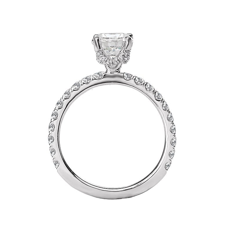 Orbelle 14K White Gold Semi-Mount Diamond Engagement Ring