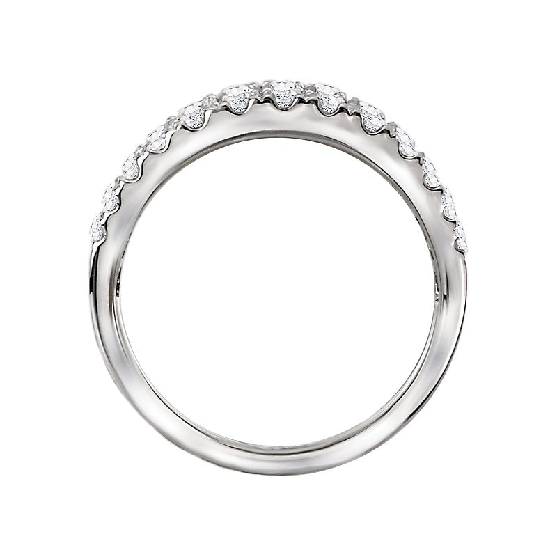Luxora Lab Grown Diamond 14K White Gold Ladies Fashion Ring