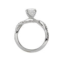 Bandora 14K White Gold Semi-Mount Diamond Ring with Lab Grown Diamond