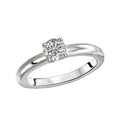 Kim Classics 14K White Gold Solitaire Diamond Engagement Ring (D 1/2 carat total weight)