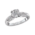 Bandora 14K White Gold Pear Shaped Diamond Engagement Semi-Mount Ring