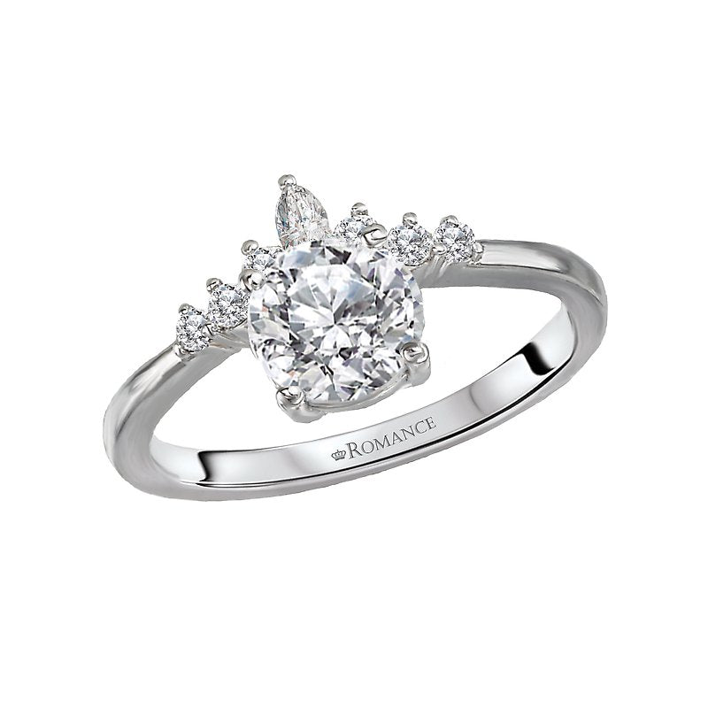 Orbelle 14K White Gold Marquise Diamond Semi-Mount Engagement Ring