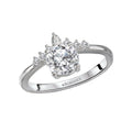 Orbelle 14K White Gold Marquise Diamond Semi-Mount Engagement Ring