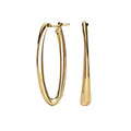 Luxora 14K Yellow Gold Italian Hollow Hoop Earrings