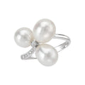 Luxora 14K White Gold Pearl and Diamond Ring