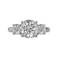 Orbelle Custom 3-Stone Lab Grown Diamond Semi-Mount Ring