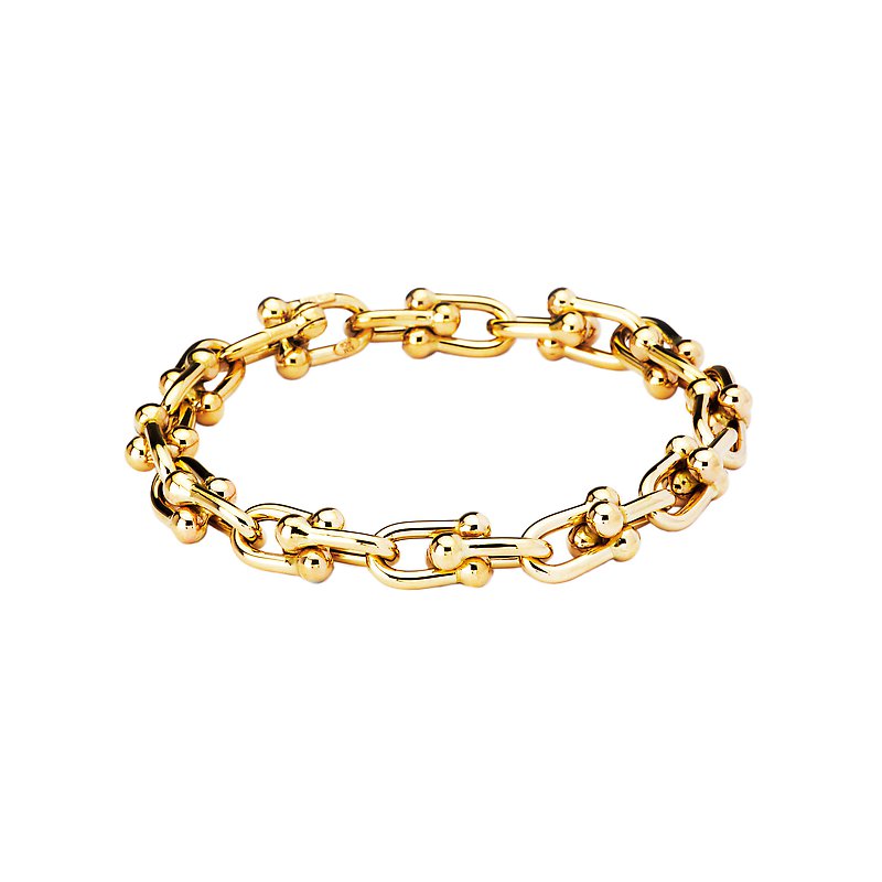 Luxora 14K Yellow Gold U Link Bracelet - Italian Fashion Jewelry