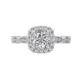 Orbelle Halo Semi Mount Ring in 14K White Gold with Lab Grown Diamond