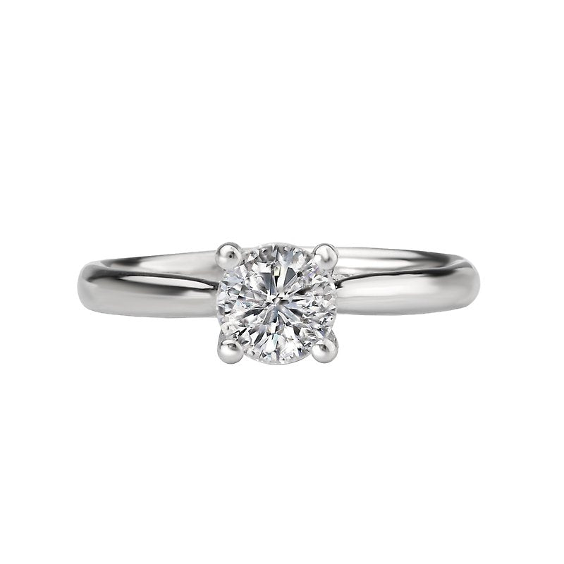 Orbelle Solitaire Semi-Mount Lab Grown Diamond Ring in 14K White Gold