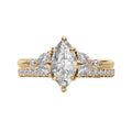 Bandora 14K Yellow Gold Marquise Lab Grown Diamond Semi-Mount Engagement Ring