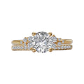 Orbelle Yellow Gold Diamond Semi-Mount Engagement Ring