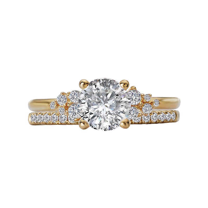 Orbelle Yellow Gold Diamond Semi-Mount Engagement Ring