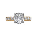 Bandora 14K Yellow Gold Semi-Mount Lab Grown Diamond Engagement Ring