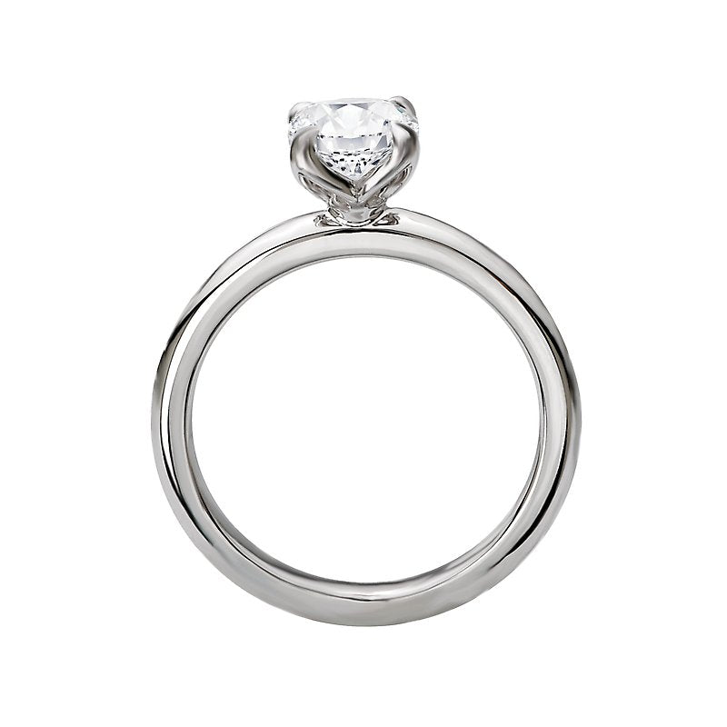 Kim Classics 14K White Gold Solitaire Diamond Engagement Ring (D 1/2 carat total weight)