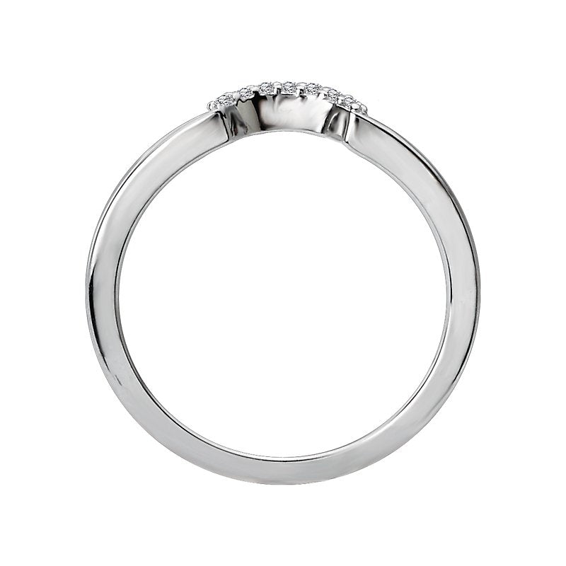 Orbelle Nesting Wedding Band - 14K White Gold Diamond Ring