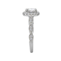 Orbelle Halo Semi Mount Ring in 14K White Gold with Lab Grown Diamond