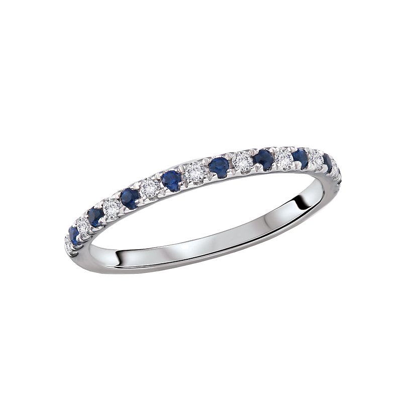 Luxora 14K Yellow Gold Diamond and Sapphire Fashion Ring