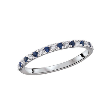 Luxora 14K Yellow Gold Diamond and Sapphire Fashion Ring