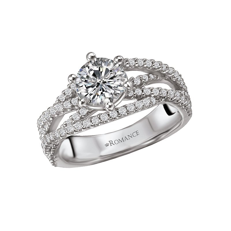 Orbelle Lab Grown Diamond Split Shank Semi-Mount Diamond Ring