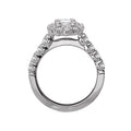 Orbelle Oval Halo Semi-Mount Lab Grown Diamond Ring in 14K White Gold