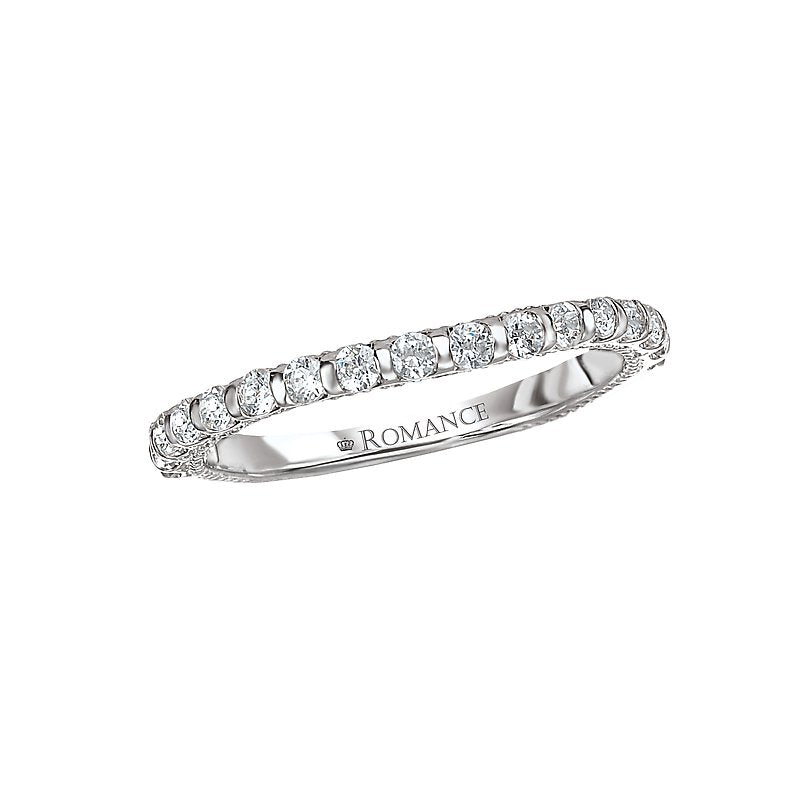 Orbelle Matching Wedding Band in 18K White Gold with 3/8 Carat Total Weight White Diamond