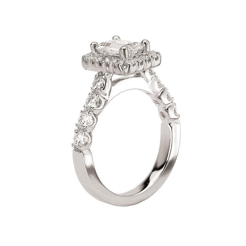 Orbelle Halo Semi-Mount Lab Grown Diamond Ring in 14K White Gold