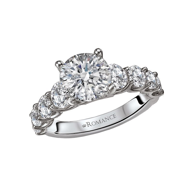 Bandora White Gold Semi-Mount Diamond Engagement Ring