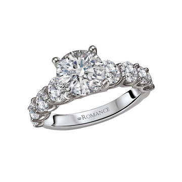Bandora White Gold Semi-Mount Diamond Engagement Ring