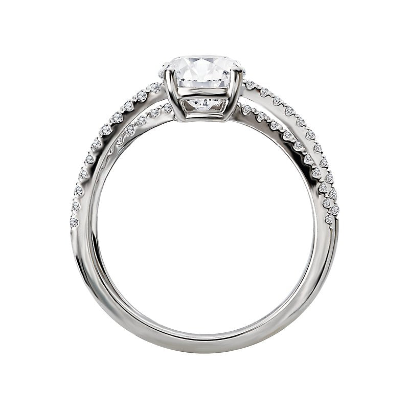 Orbelle Lab Grown Diamond Criss-Cross Semi-Mount Engagement Ring