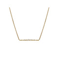 Luxora 14kt Yellow Gold Diamond Bar Necklace | Adjustable Lariat Style