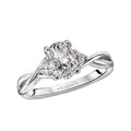 Orbelle 3-Stone Diamond Engagement Ring in 14K White Gold