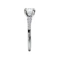 Orbelle Bandora Diamond Ring | 14K White Gold | Lab Grown Diamond | Round Stone | Engagement Semi-Mount