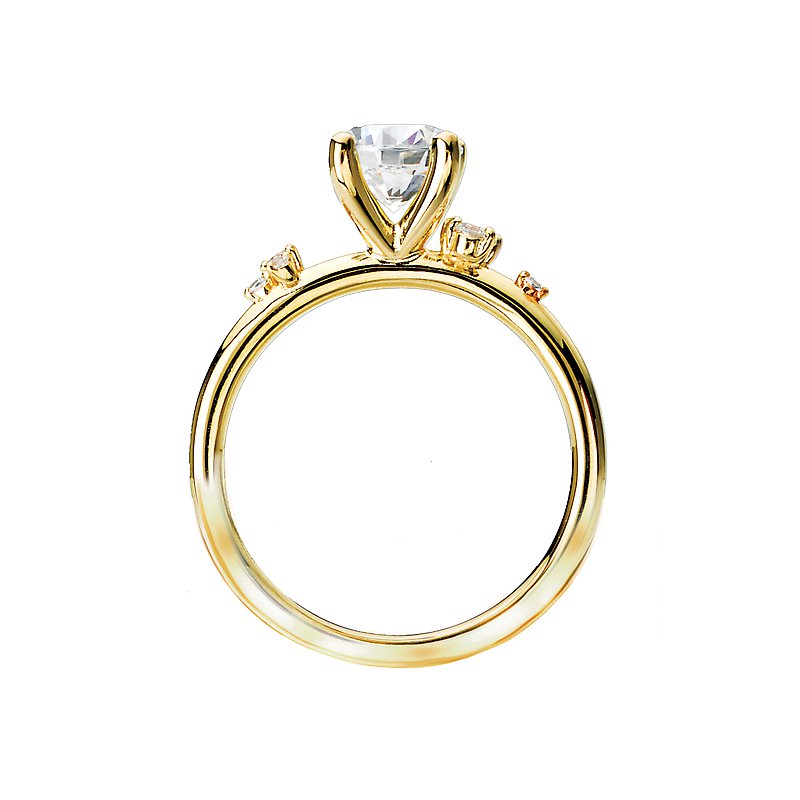 Bandora 14K Yellow Gold Diamond Semi-Mount Engagement Ring