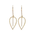 Luxora 14K Yellow Gold Diamond Pear Shape Dangle Earrings