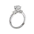 Orbelle 3-Stone Lab Grown Diamond Semi-Mount Ring in 14K White Gold