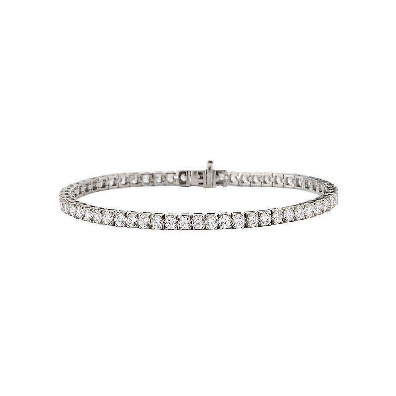 Luxora Lab Grown Diamond 14K White Gold Ladies Tennis Bracelet