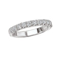 Aurenza Classics 14K White Gold Diamond Wedding Band - Round Cut D1/2 Carat Total Weight Size 6