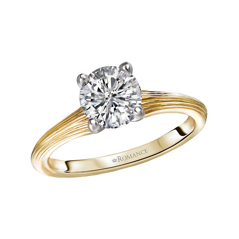 Orbelle Diamond Solitaire Semi-Mount Engagement Ring in 14K Yellow Gold