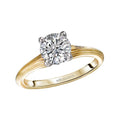Orbelle Diamond Solitaire Semi-Mount Engagement Ring in 14K Yellow Gold