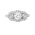 Orbelle 3 Stone Semi-Mount Lab Grown Diamond Engagement Ring