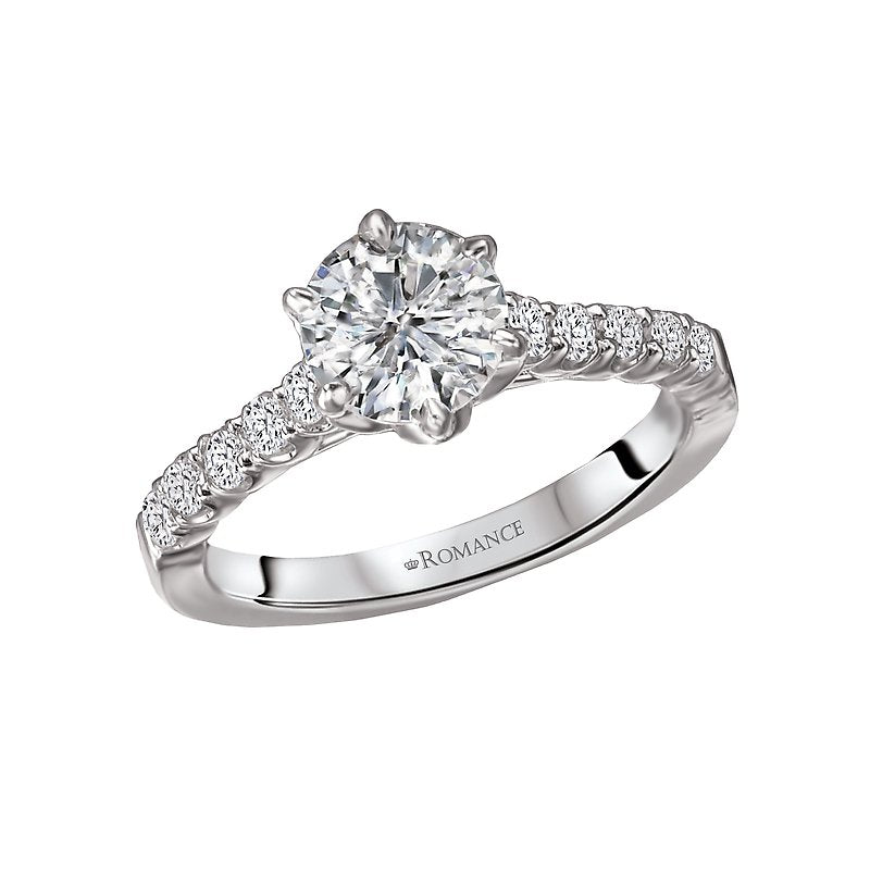 Bandora White Gold Diamond Engagement Semi-Mount Ring