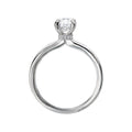 Orbelle White Gold Oval Solitaire Lab Grown Diamond Semi-Mount Engagement Ring